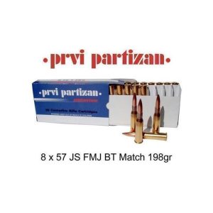 PPU Match 8mm Mauser 198gr FMJ BT